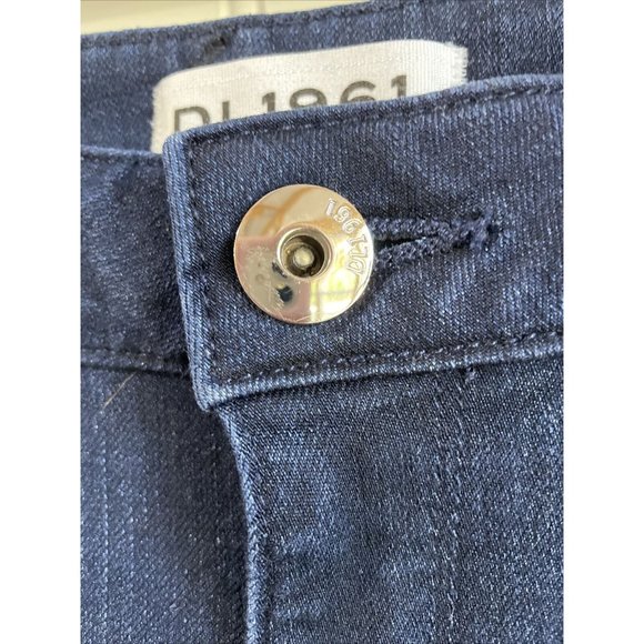 DL1961 Nicky Mid Rise Cigarette Stretch Denim Jeans Medium Wash Womens 27‎ x 31 - Picture 2 of 13